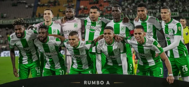 Jugadores de Atlético Nacional en la Copa Libertadores 2023 / AFP