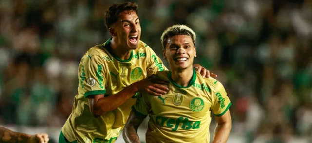 Richard Ríos marcó su segundo gol esta temporada con Palmeiras / AFP