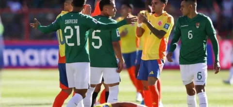 Colombia perdió 1-0 ante Bolivia en El Alto / AFP