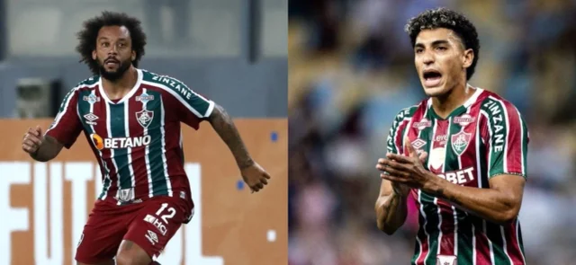 Marcelo y Gabriel Fuentes son compañeros en Fluminense / AFP
