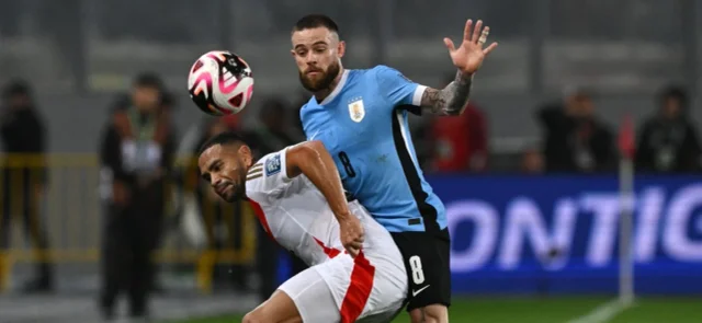 Uruguay cayó 1-0 ante Perú - AFP