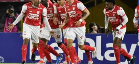 Con un doblete de Mosquera, Santa Fe le ganó a Boyacá Chicó / VizzorImage / Luis Ramirez