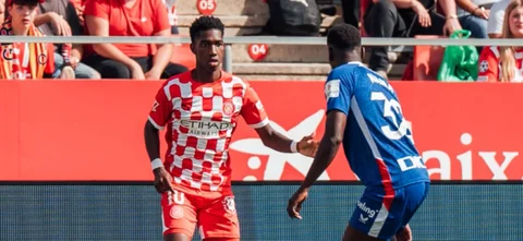 Yaser Asprilla marcó gol con Girona - X: @GironaFC