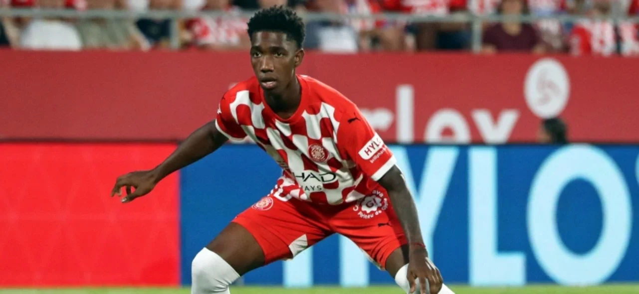 Asprilla lleva dos meses en LaLiga de España y ya duplicó su valor en el mercado - AFP Yaser Asprilla con Girona - AFP