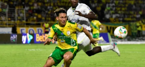 Real Cartagena estuvo muy cerca de marcar.