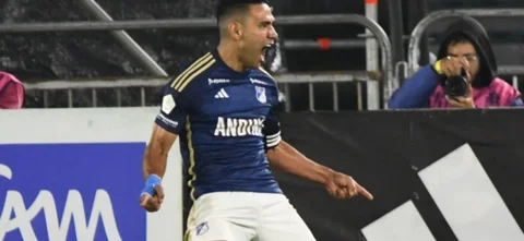 Falcao marcó su primer gol en El Campín.