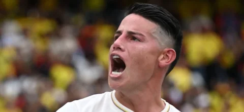 James Rodríguez podría establecer varias marcas con la selección Colombia / AFP