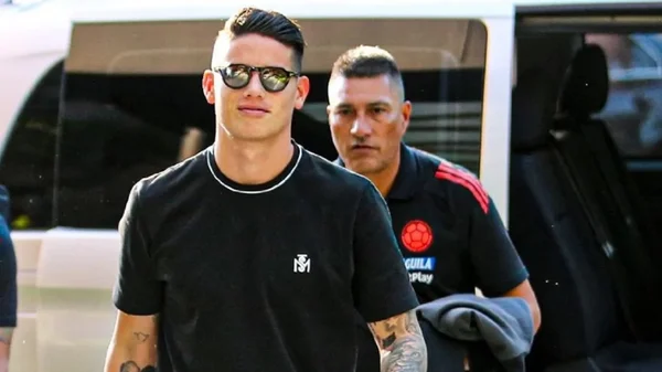 James Rodríguez llegó a la concentración de la selección Colombia