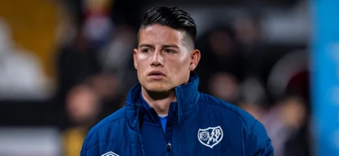 James Rodríguez fue suplente en Rayo - AFP
