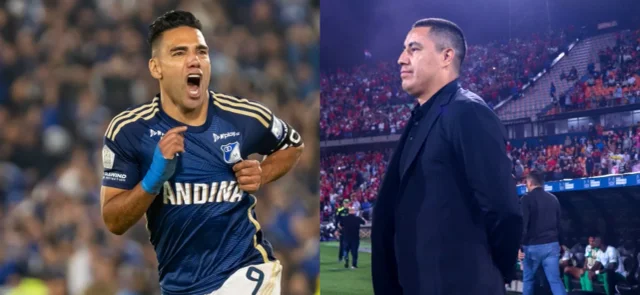 Falcao y Juárez - Vizzorimage - Daniel Gallo / Leonardo Castañeda