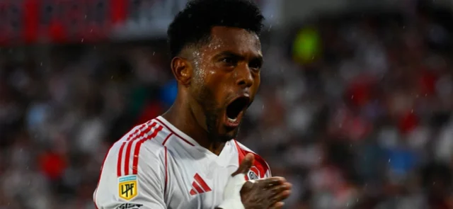 Miguel Borja en River Plate - AFP