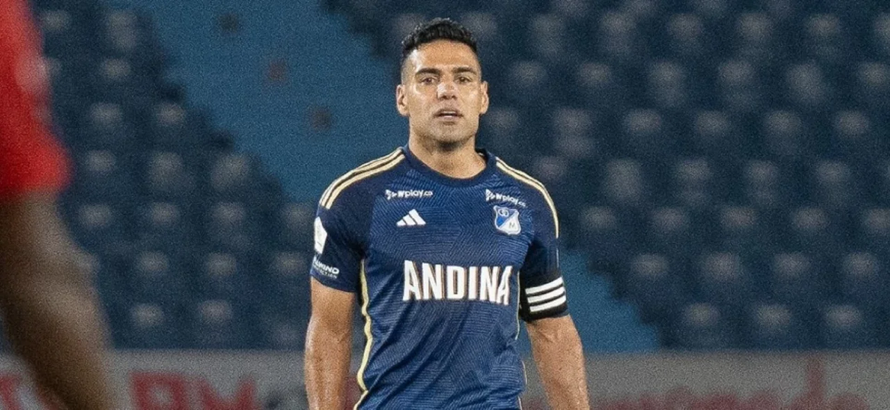 Radamel Falcao García en el Junior vs. Millonarios - X: @MillosFCoficial
