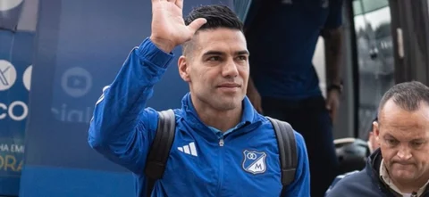 Radamel Falcao García, delantero de Millonarios - X: @MillosFCoficial