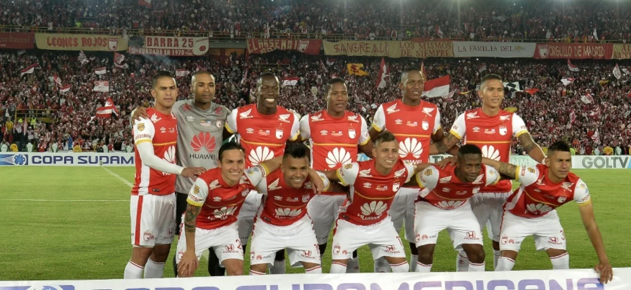 Wilson Morelo fue campeón con Santa Fe de la Copa Sudamericana. / VizzorImage.
