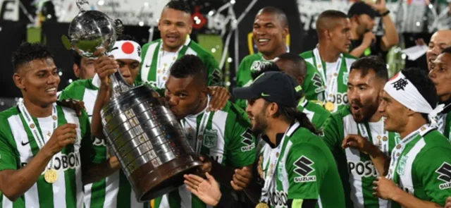 Jugadores de Nacional celebrando la Libertadores de 2016 / Foto: Conmebol