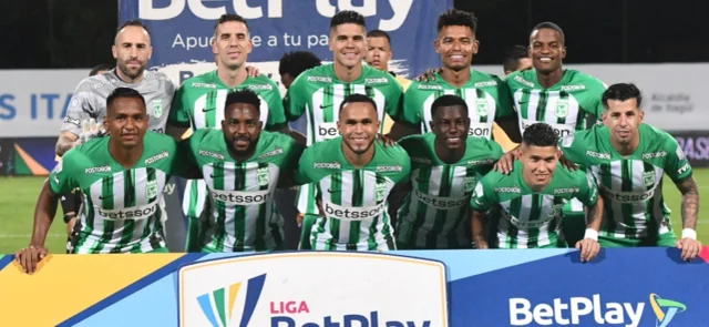 Once titular de Atlético Nacional ante Deportivo Pasto en la fecha 5 de cuadrangulares / VizzorImage / Luis Benavides /