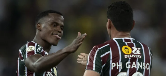Jhon Arias y Ganso en Fluminense - AFP