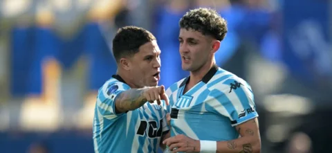 Juan Fernando Quintero, campeón de Sudamericana 2024 con Racing - AFP