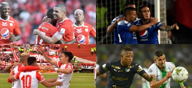 América, Millonarios y Santa Fe ganaron; Nacional y Cali empataron en el duelo verde