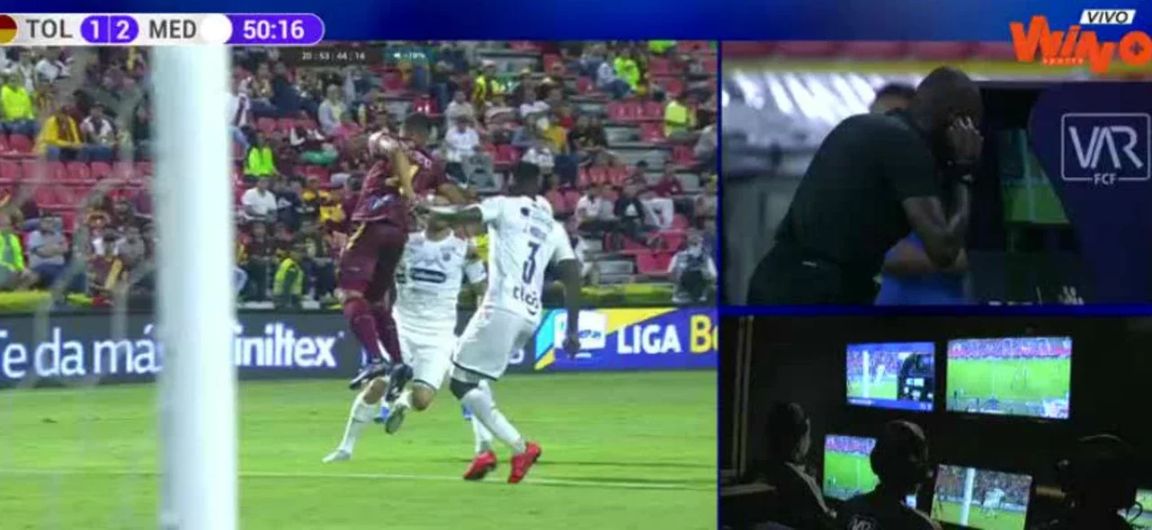 Así fue la primera intervención del VAR en la Liga BetPlay Dimayor 2020