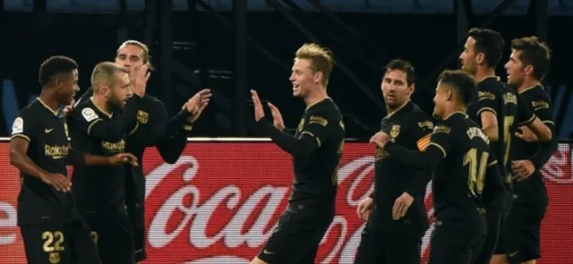 Barcelona, con un hombre menos, goleó a Celta en Balaídos