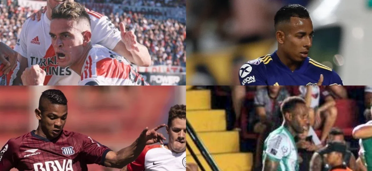 Borré, Villa, Valoyes y Lenis se reportaron con gol en el fútbol argentino