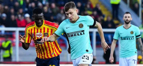 Inter tropezó en la Serie A y empató en su visita a Lecce