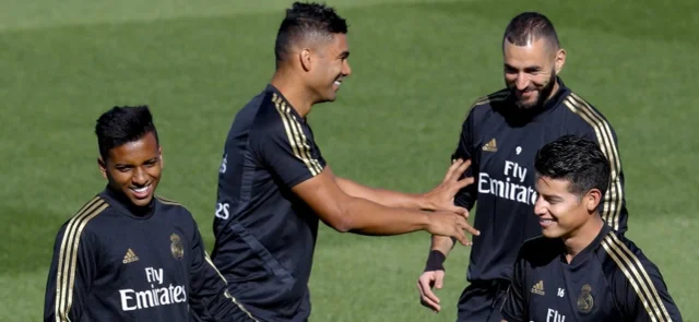 James Rodríguez entrenó con normalidad y está listo para volver a jugar con Real Madrid