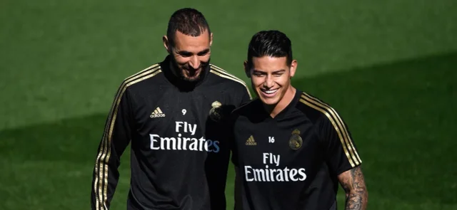 James Rodríguez hizo trabajo diferenciado en el entrenamiento de Real Madrid