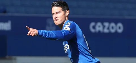 James se reportó con gol y asistencia en la victoria de Everton frente a West Bromwich