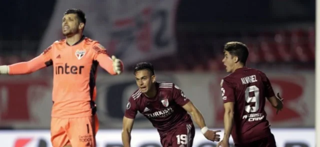 Libertadores | Borré se reportó con gol en el empate entre River y Sao Paulo