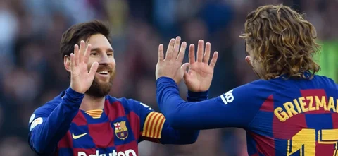 Messi y Griezmann, los delanteros con más duelos disputados en LaLiga