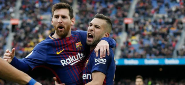 Messi y Jordi Alba, una conexión letal de cara a gol en Barcelona