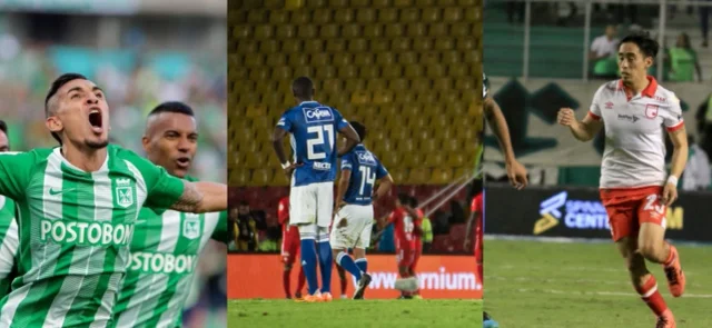 Nacional clasificó, América venció a Millonarios y Santa Fe salió de los 8