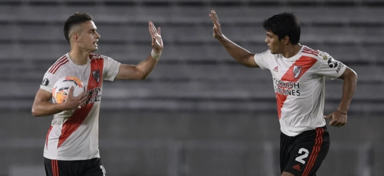 Rafael Borré anotó los 2 goles con más pases previos en la Superliga Argentina