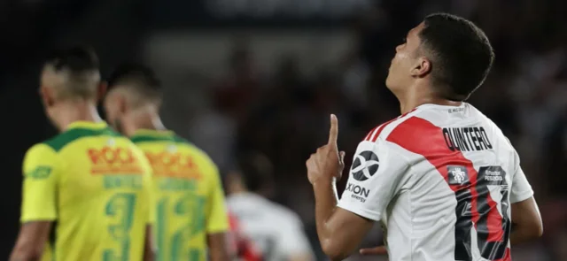 River, con gol de Quintero, igualó con Defensa y Justicia y definirá el título en la última fecha