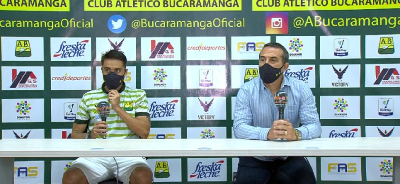 Rueda de prensa de Bucaramanga tras su partido contra Nacional