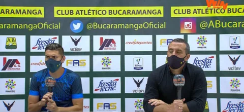 Rueda de prensa de Bucaramanga tras su partido contra Patriotas