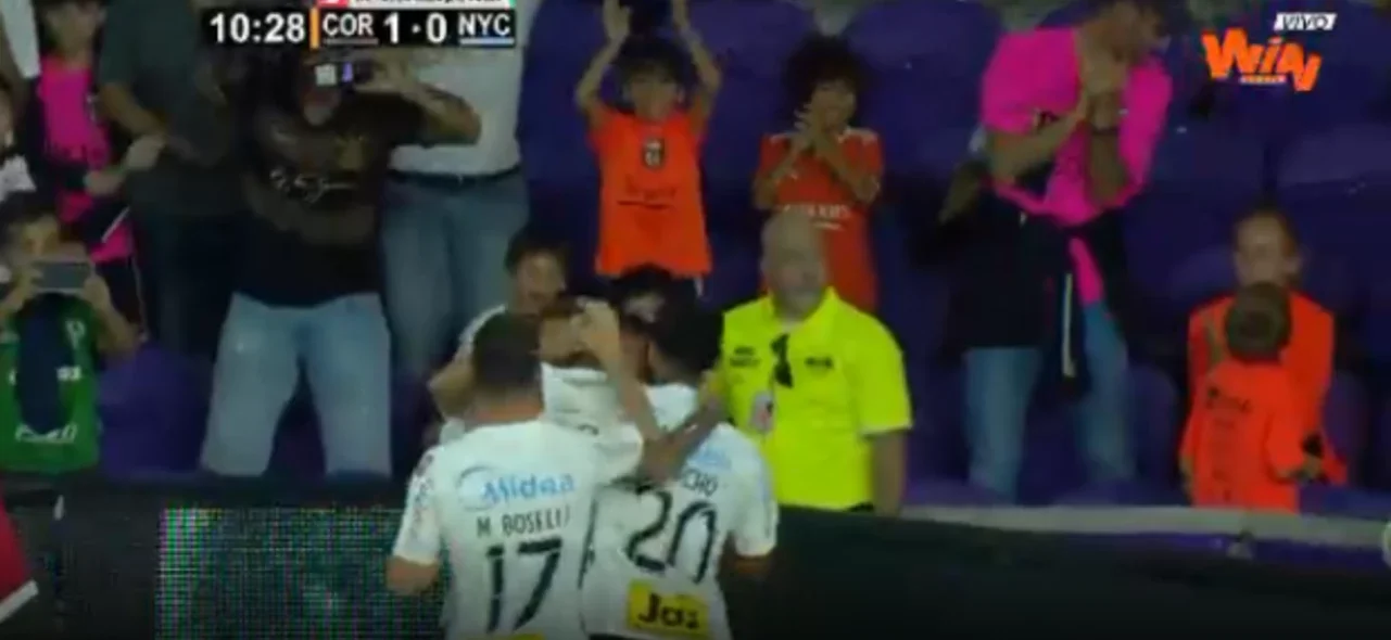 Luan abre el marcador para Corinthians frente a New York City