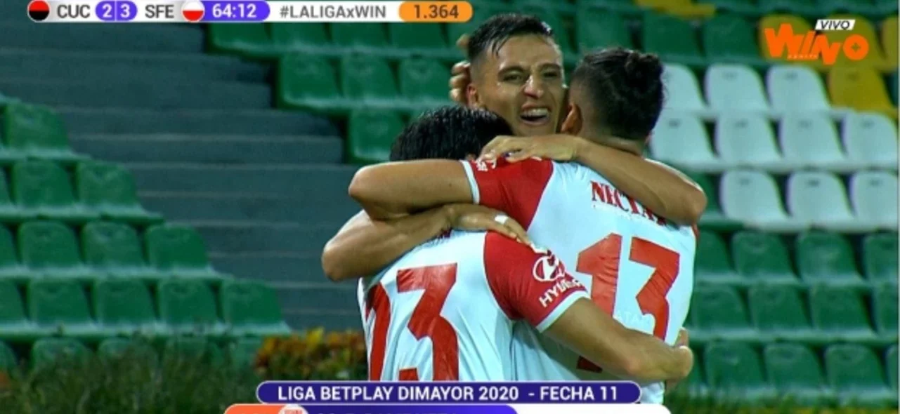 Mira aquí los goles de la victoria de Santa Fe contra Cúcuta