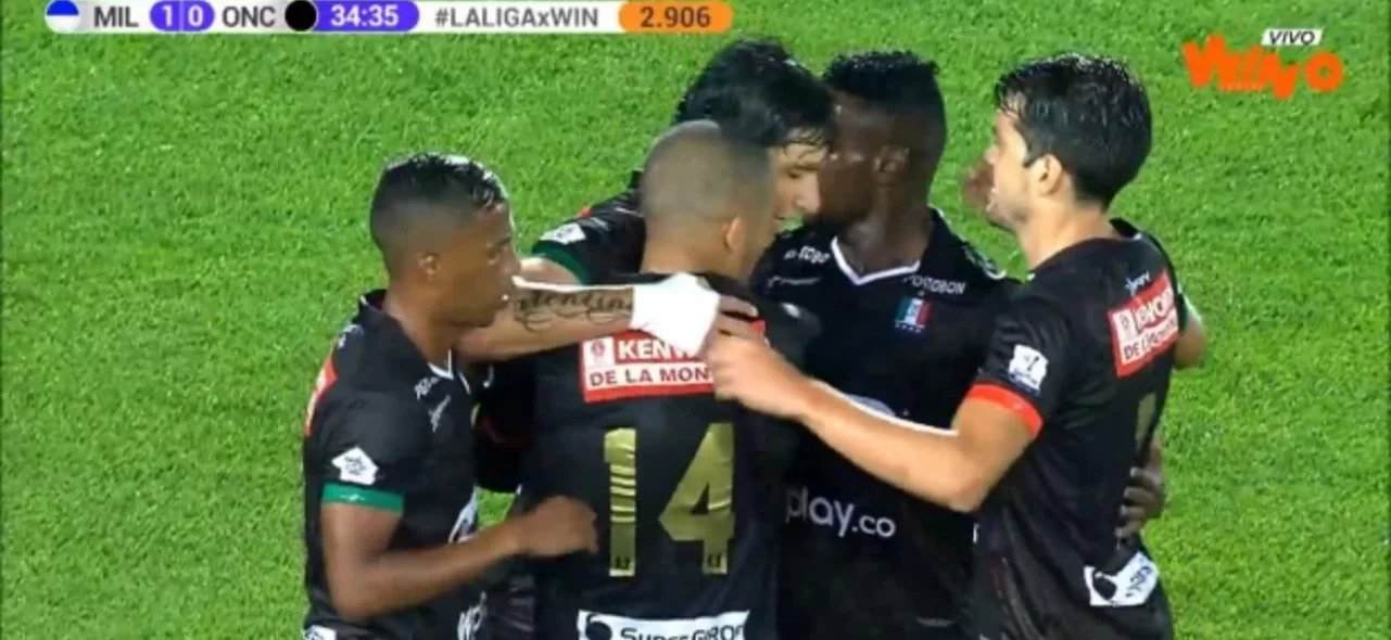 Observa aquí los goles de la victoria de Once Caldas contra Millonarios