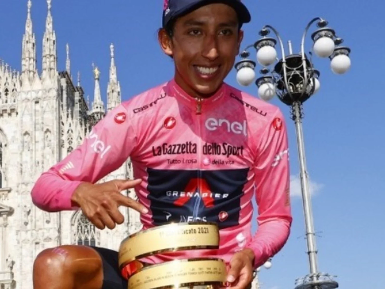 Egan tuvo la maglia rosa durante 13 días / AFP