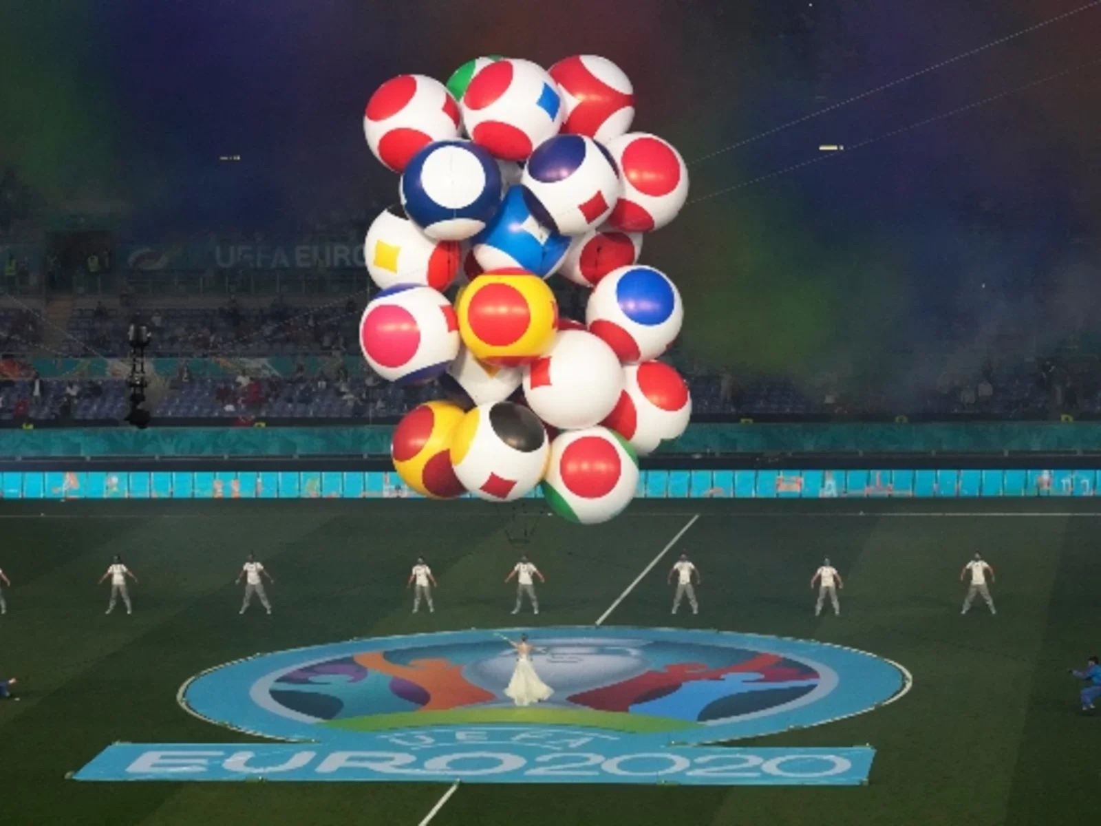 Acto de inauguración de la Euro 2020. / Foto: AFP