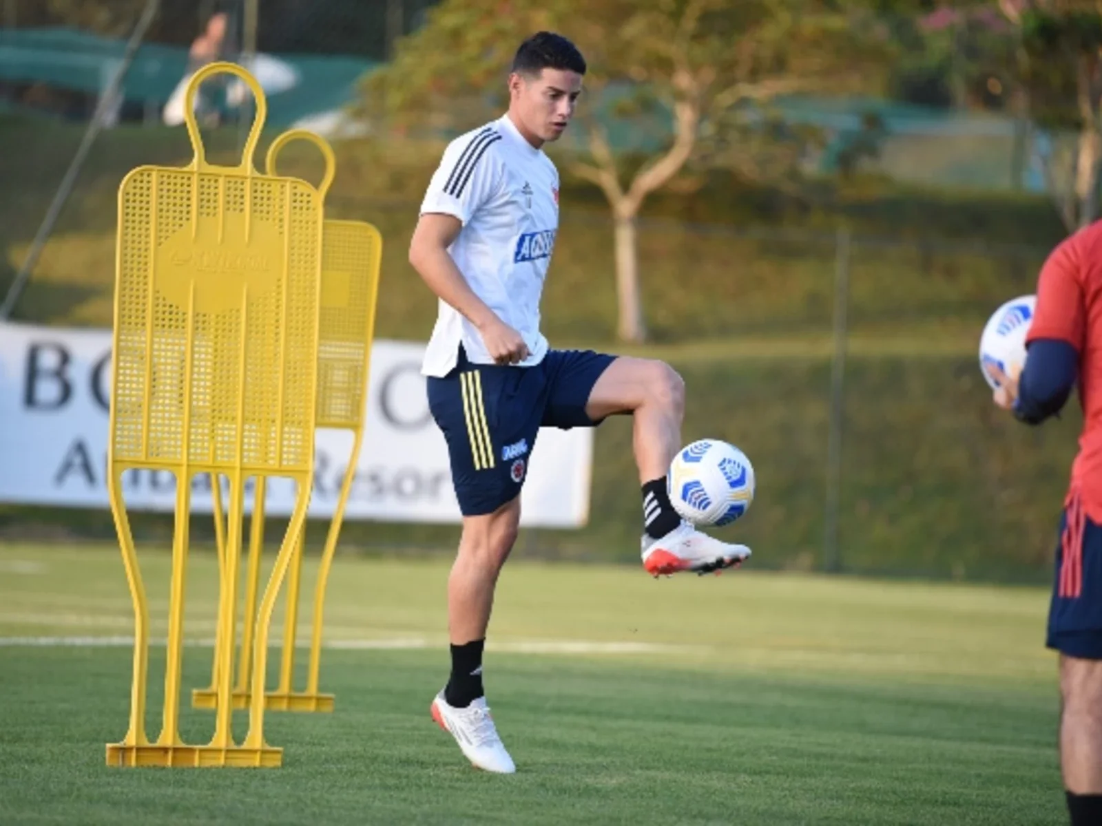 Entrenamiento de James en la selección / Foto FCF