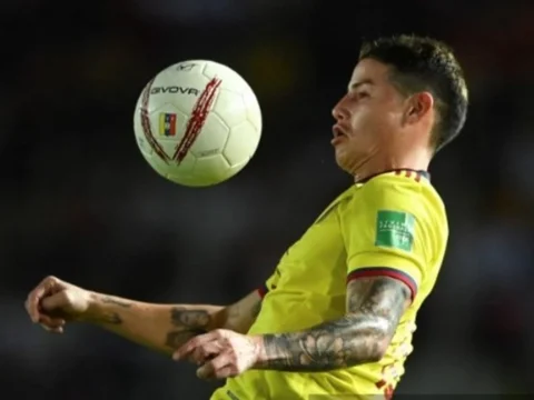 James Rodríguez, figura de Colombia/ AFP