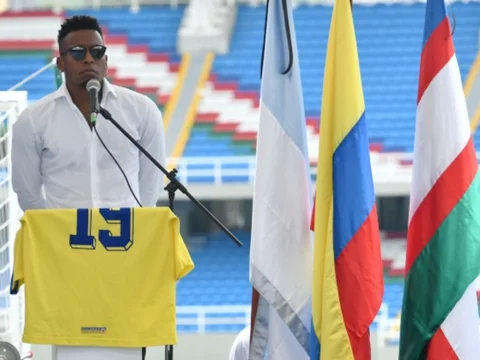 Sebastián Rincón recordó a su padre Freddy. / Foto: VizzorImage - Nelson Ríos