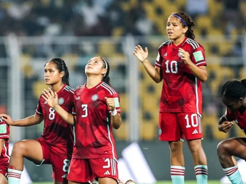 Las jugadoras 'cafeteras' en la tanda de penaltis - Foto: FCF