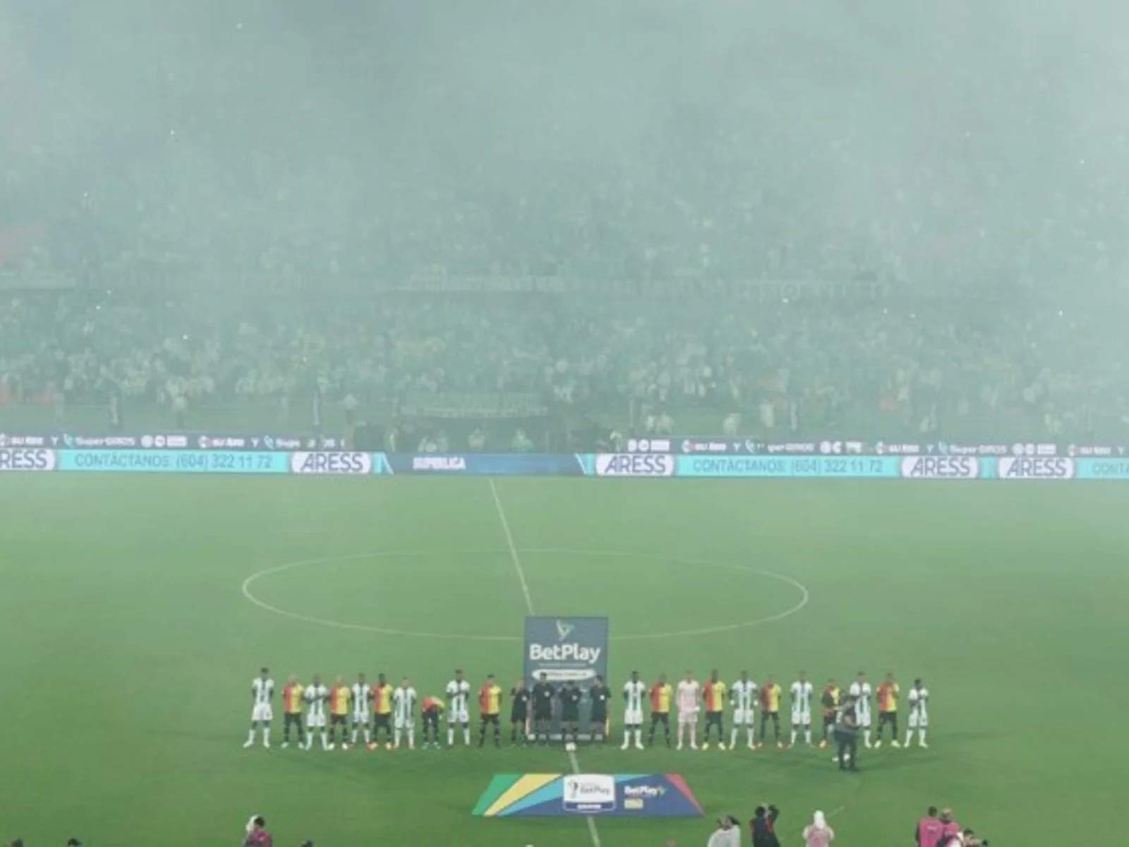 Actos protocolarios en el Atanasio | Foto: Win Sports - Nicolás Morales