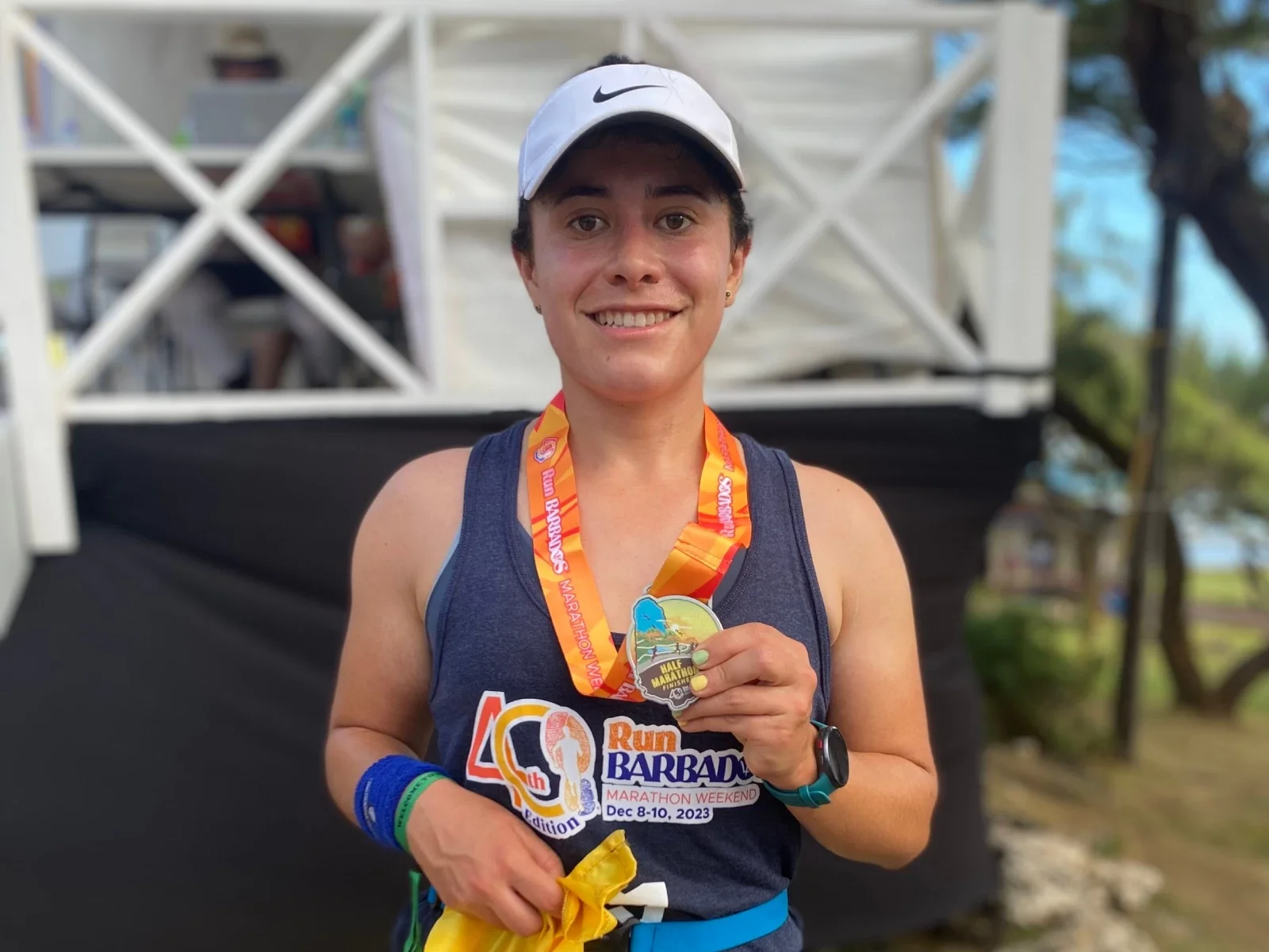 Leidy Vanessa Alba, atleta colombiana, llegó en la undecima posición en la carrera de los 10 kilómetros