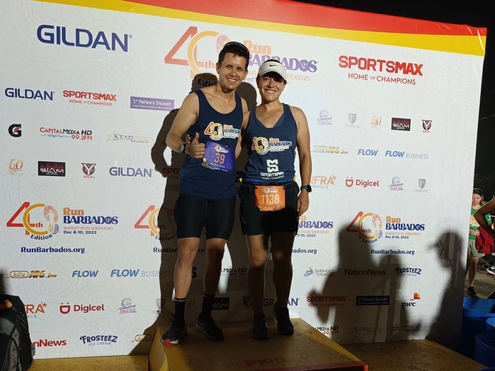 Juan Sebastián Vega y Leidy Vanessa Alba, ganadores del Nike Run Challenge